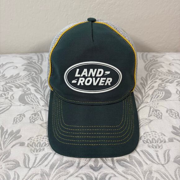 LAND ROVER Unisex Trucker Hat Cap Green SzOS Casual Sporty Streetwear Road Trip - Picture 1 of 10